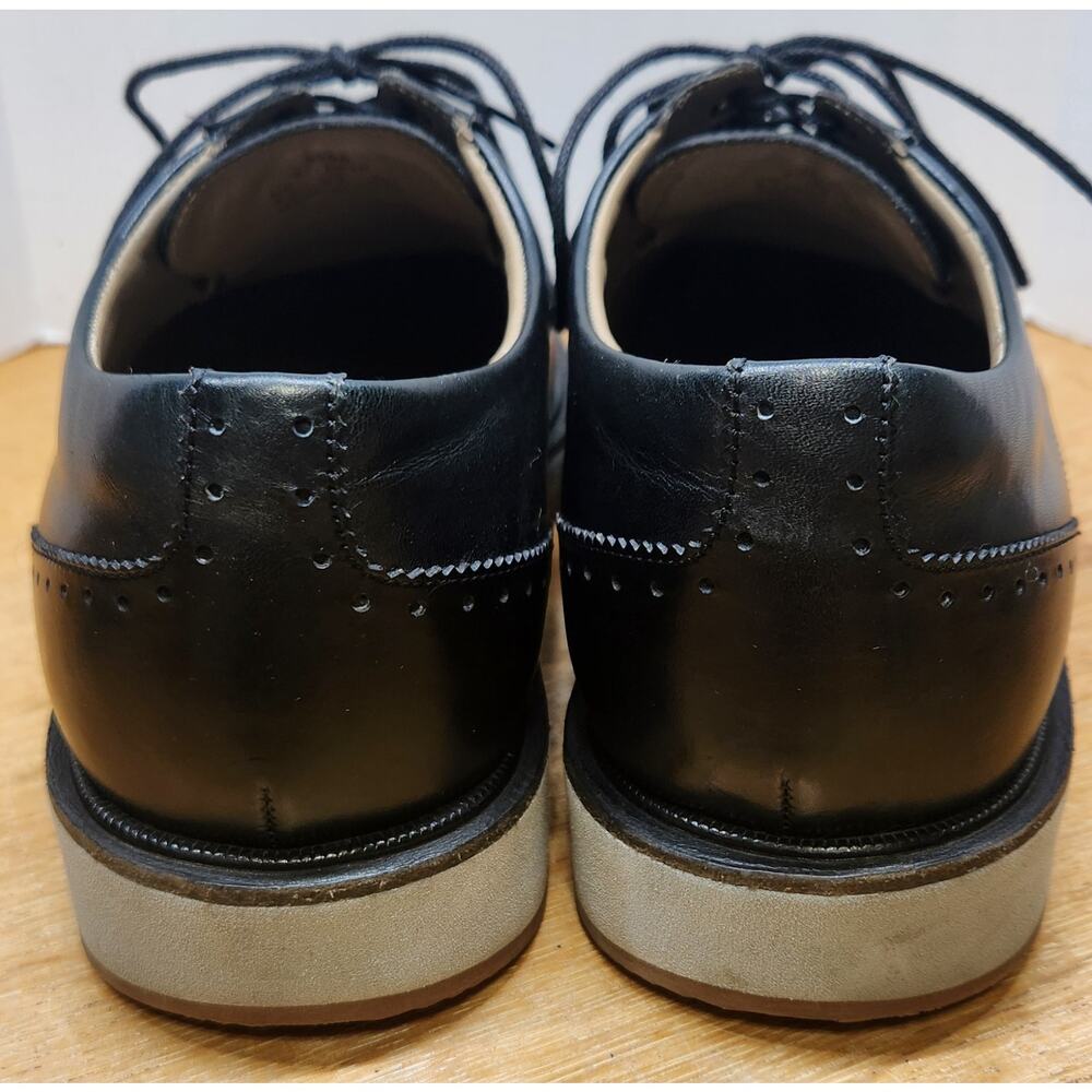 Allen Edmonds Mens Size 9.5 Brooklyn Light Wingtip Dress Shoes‎ Black 3296 - Picture 4 of 10
